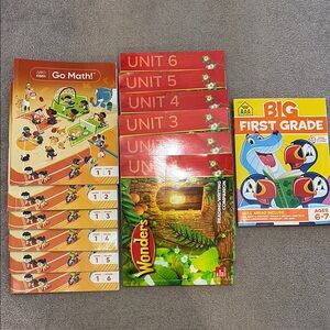 1st Grade Educational Workbook Set for Kids (new and used)